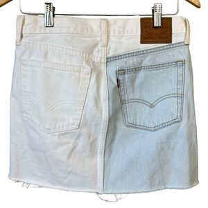 Levi’s deconstructed halfsies denim skirt